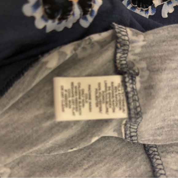 LOFT Navy Floral Midi Dress - Picture 4 of 4